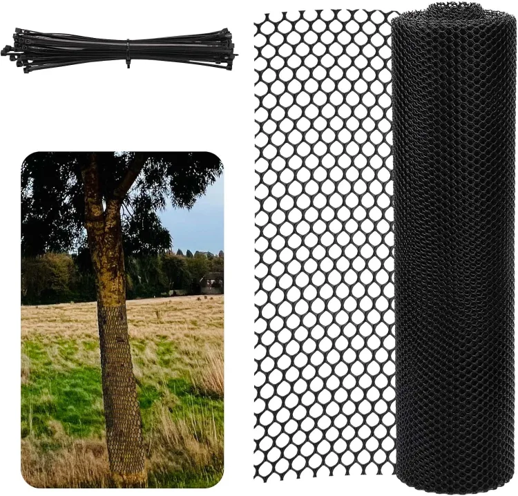 Protector de malla enrollable negro