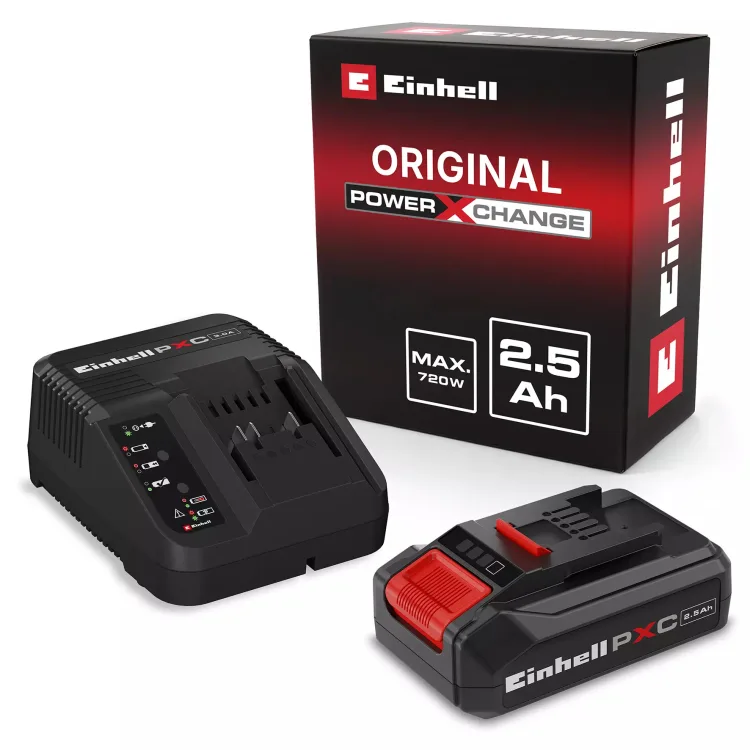 Kit Cargador + Batería Einhell 2.5 ah